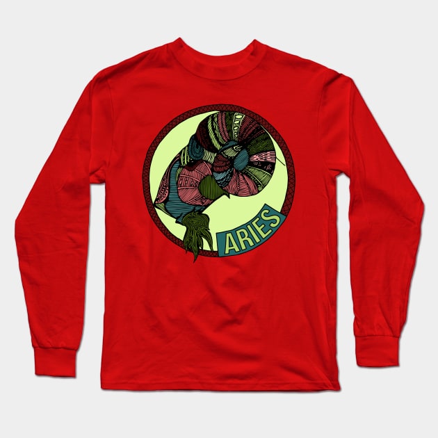 Aries Long Sleeve T-Shirt by DStudio